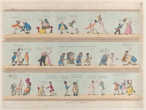 Randen voor kamers, Plaat 2, 25 maart 1799 door Thomas Rowlandson