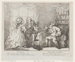 Bozzy en Madame Piozzi Frontispice, Bozzy en Piozzi door Peter Pindar, 1780-86