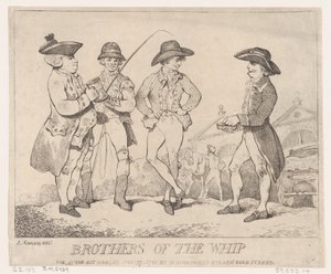 Broeders van de Zweep, 27 november 1781 door Thomas Rowlandson