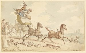 Kapitein Squander Bang Up to the Mark door Thomas Rowlandson