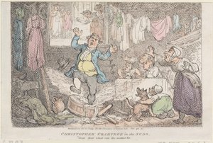 Christopher Crabtree in het Schuim: Lieve, lieve wat kan er aan de hand zijn, 1807 door Thomas Rowlandson