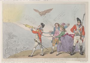Kol. Topham probeert met zijn spuit de genialiteit van Holman te doven, 5 oktober 1785