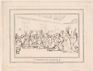 Comforts of Bath, plaat 11 door Thomas Rowlandson
