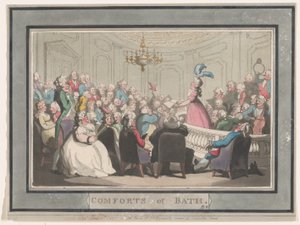 Comforts of Bath, Plaat 2, 6 januari 1798 door Thomas Rowlandson