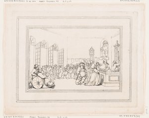 Comforts of Bath, Plaat 3, 6 januari 1798 door Thomas Rowlandson