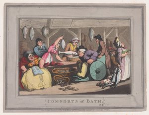 Comforts of Bath, Plaat 4, 6 januari 1798 door Thomas Rowlandson