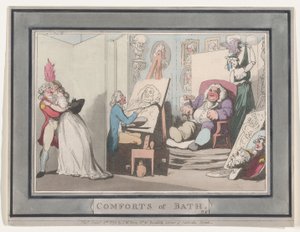 Comforts of Bath, Plaat 6 door Thomas Rowlandson