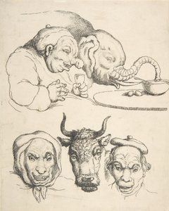 Vergelijkende anatomie door Thomas Rowlandson