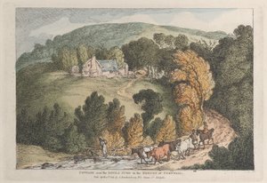 Cottage bij de Devils Jump in het hertogdom Cornwall, uit Zichten in Cornwall, 12 april 1812 door Thomas Rowlandson