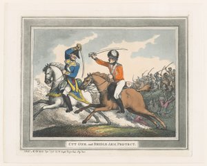 Snijd Eén en Bescherm Arm met Teugel, 1 september 1798 door Thomas Rowlandson