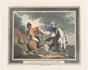 Snijd Een en Dij Bescherm Nieuwe Wacht door Thomas Rowlandson