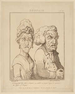 Wanhoop, 21 februari 1800 door Thomas Rowlandson