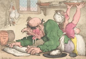 Diners in de Netste Manier door Thomas Rowlandson