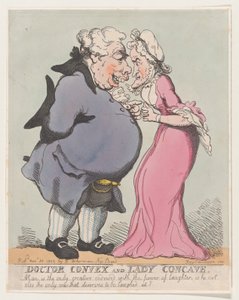 Dokter Convex en Lady Concave door Thomas Rowlandson