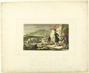 Doctor Syntax Mediterend op de Grafstenen, uit De Tour van Doctor Syntax door Thomas Rowlandson