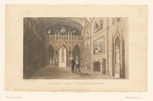 Doctor Syntax bezoekt Eaton Hall in Cheshire door Thomas Rowlandson