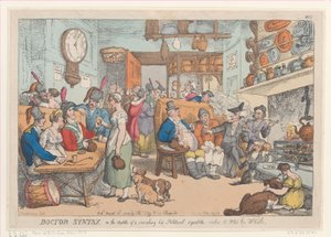 Doctor Syntax in het Midden van een Heet Politiek Ruzie, 31 augustus 1813 door Thomas Rowlandson