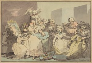 Kleding voor een verjaardag door Thomas Rowlandson