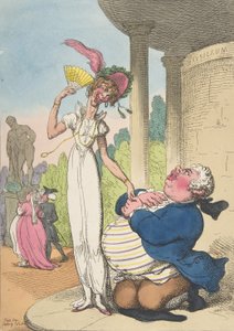 Dropsy het Hofmakende Verbruik door Thomas Rowlandson