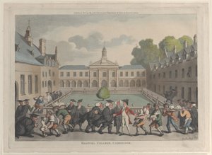 Emanuel College, Cambridge, 31 oktober 1811 door Thomas Rowlandson