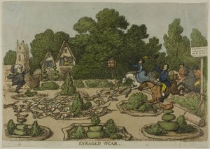 Woedende dominee, uit Miseries of Human Life