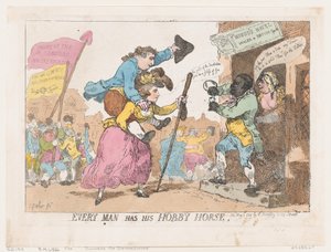 Iedere man heeft zijn stokpaardje door Thomas Rowlandson