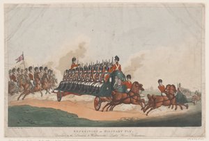 Expeditie, of Militaire Vlieg, 16 mei 1798 door Thomas Rowlandson