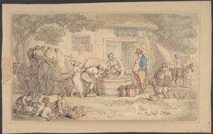 Landbouwtafereel door Thomas Rowlandson