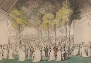 Feest in Boodles Club, Ranelagh, ter ere van George III door Thomas Rowlandson