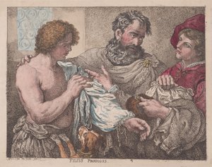 Filus Prodigus De Verloren Zoon, 1783-95 door Thomas Rowlandson