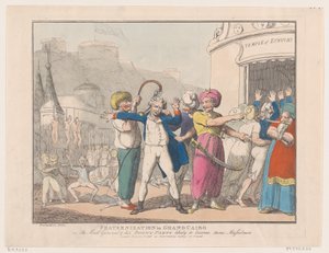 Broederschap in Groot Caïro, of De gekke generaal en zijn bonte gezelschap door Thomas Rowlandson
