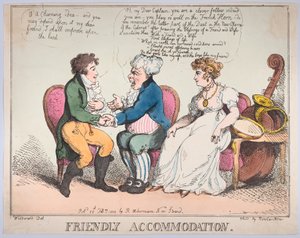 Vriendelijke accommodatie, 25 februari 1802 door Thomas Rowlandson