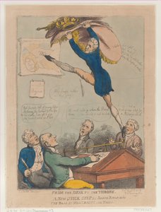 Van het bureau naar de troon, een nieuwe snelle stap door Joseph Bonaparte de bas door M..., 18 augustus 1808