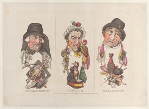Funeralorum, Virginia, Hazardorum, 15 augustus 1800. door Thomas Rowlandson