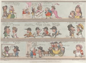 Grote borders voor kamers en hallen, 1 december 1800 door Thomas Rowlandson