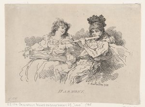 Harmonie, 12 augustus 1785 door Thomas Rowlandson