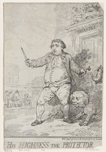 Zijne Hoogheid De Beschermer door Thomas Rowlandson