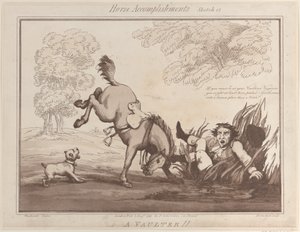 Paardprestaties, schets 12: Een voltigeur!!, 1 augustus 1799