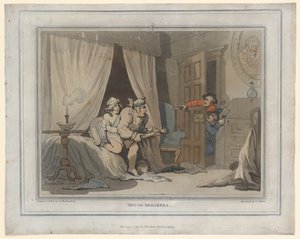 Huisbrekers, prent gemaakt door Thomas Molten, 1791 door Thomas Rowlandson