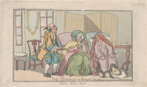 Hoe gaat het, 10 april 1792 door Thomas Rowlandson