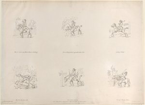 Hoe elk paard, merrie of ruin te draaien, hoe elegant en aangenaam bergaf te rijden..., 1 maart 1803 door Thomas Rowlandson