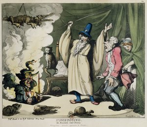 Humbugging of de Duivel oproepen, 1800 door Thomas Rowlandson