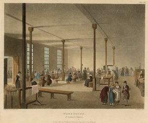 Interieur van een werkhuis in de St. James