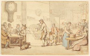 Interieur van een Herberg door Thomas Rowlandson