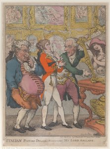 Italiaanse kunsthandelaren bedriegen mijnheer Anglaise, 30 mei 1812 door Thomas Rowlandson