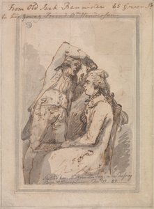 Jack Bannister in zijn Kleedkamer door Thomas Rowlandson