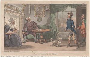 Johnny veilig terug bij zijn mama, uit The Military Adventures of Johnny Newcome, 1815