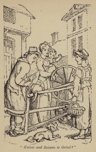 Messen en scharen slijpen? door Thomas Rowlandson
