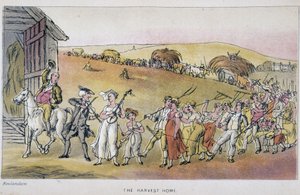 De dokter met boeren op het oogstfeest - in "Doctor Syntax