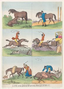 Leven en Dood van het Renpaard door Thomas Rowlandson